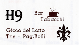 H 9 Bar Tabacchi