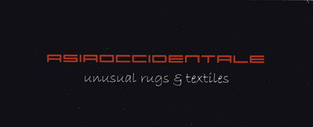 ASIAOCCIDENTALE unusual rugs e textiles