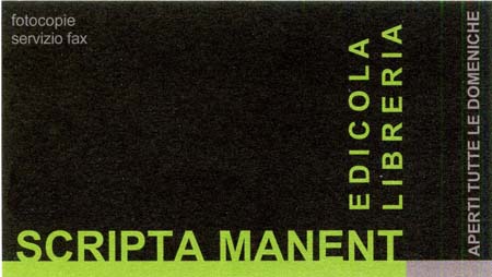 Edicola Libreria SCRIPTA MANENT