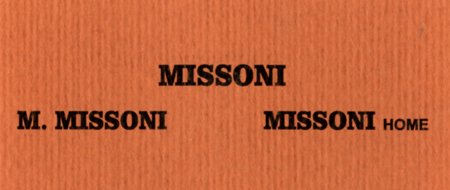 MISSONI - M. MISSONI - MISSONI Home