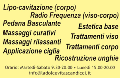 centro benessere la dolce vita