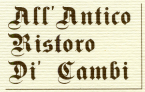 All'Antico Ristoro di' Cambi